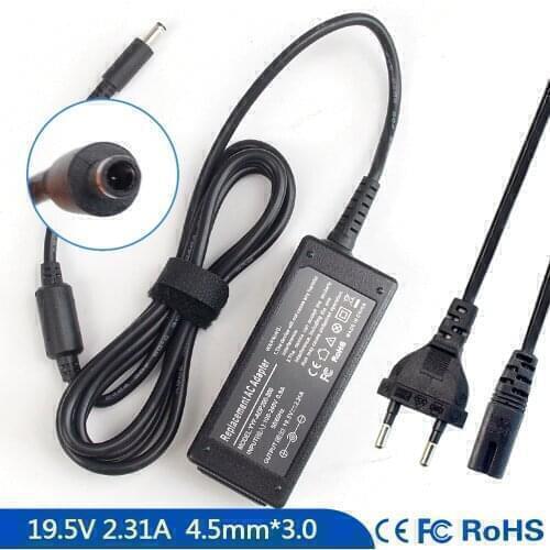 19.5V 2.31A Notebook Ac Adapter Charger for Dell Inspiron 15 5000 DA45NM140 P58G 14 5451 5458 Intel GPU 17 7779 5765 5767