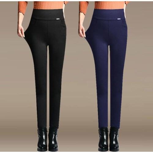 2020 Spring Autumn Women High Elastic Waist Casual Stretch Skinny Pencil Pants Femme Trousers Plus Size M-4XL Pantalones Mujer