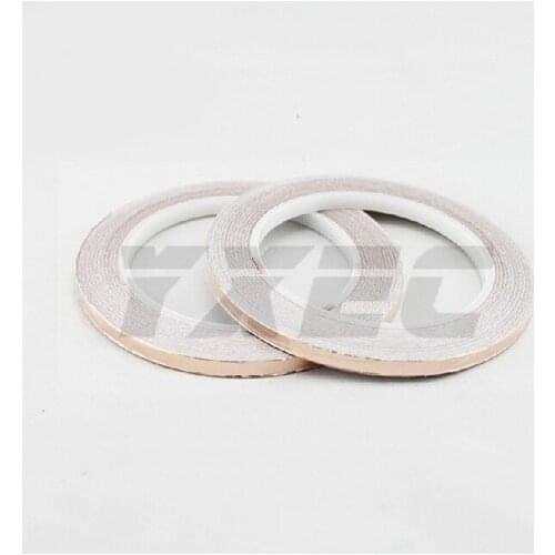 1 roll 5mm width 30M*0.06mm Single Electric Conduct Self-Adhesive Copper Foil Tape for Magnetic Radiation Electromagnetic Wave
