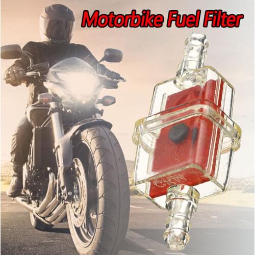 2Pcs/5Pcs 6mm Square Inline Universal Magnet Filter Purifier Motorcycle Fuel Filter Fit Motorbike Moped Scooter Random Color
