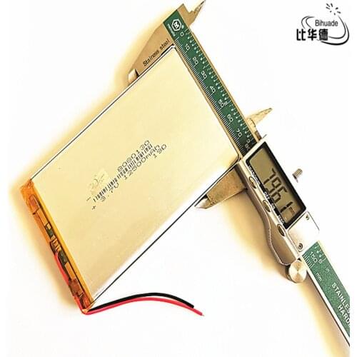 3.7V 12500mAh lithium polymer battery 8080130 MP3 MP4 navigation instruments small toys and other products Universal Battery