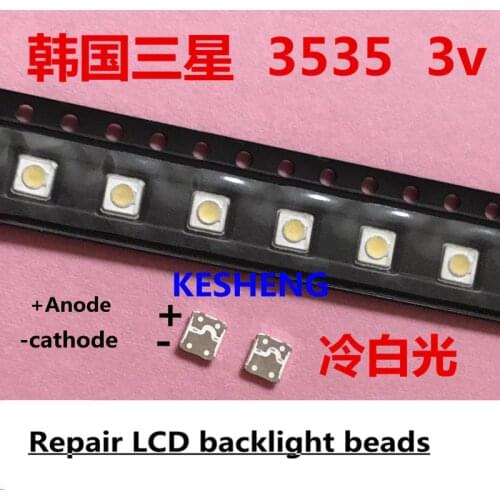 5000PCS LED Backlight High Power LED 3v 1w 3537 3535 100LM Cold white Backlight LCD SCREEN for TV TV Application FOR SAMSUNG