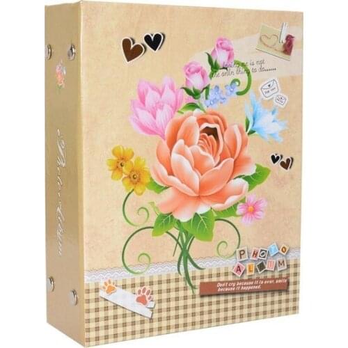 96'lık 10x15cm. Cream Floral Pattern photo album фотоальбом photo album album fotografico Álbumes