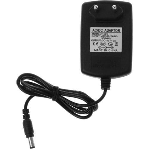 N0HF Power Supply Adapter Switching Wall Charger Transformer AC DC 15V 2A 5.5x2.5mm