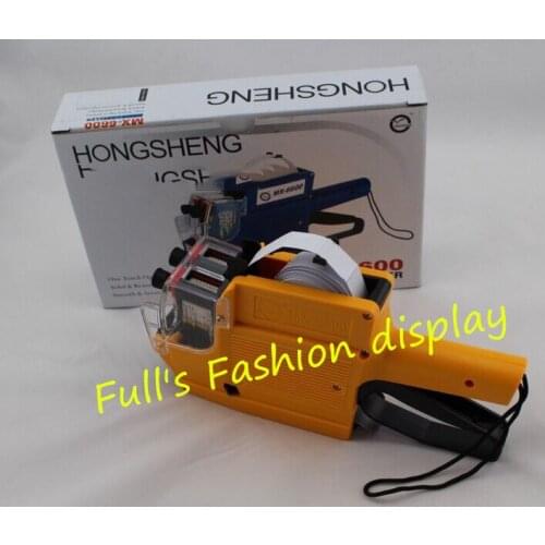 Free ShippingEnglish Letter double row price tag labeler 10 Digit labelmachine labeler+4gift(2Ink+2price paper)