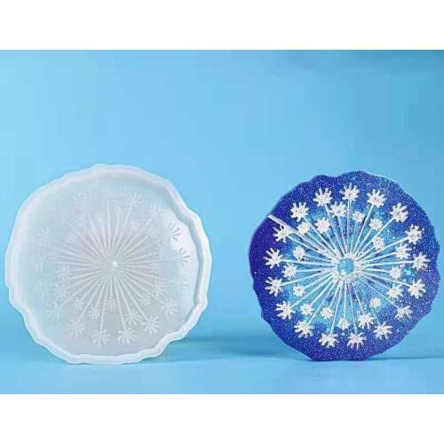 Glitter Dandelion Resin Casting Silicone Mold Diy Jewelry Accessories Pendant Coaster Decoration Tools