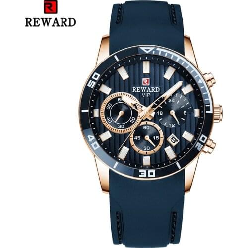Reward Men Watch Fashion Luxury Business Date Clock Timepiece Waterproof Sport Stopwatch Quartz Watches for Male Wristwatches