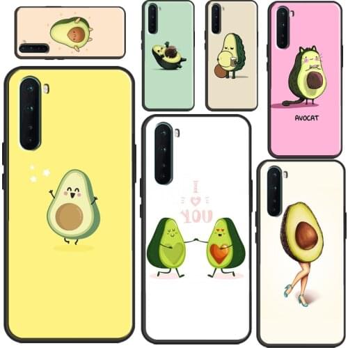 Cute Avocado Cartoon Case For OPPO A15 A91 A83 A3S A5S A1K Find X3 Pro A52 A72 A53 A31 A9 A5 2020 Back Cover