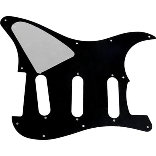 E9LE 3 Ply Electric Guitar Pickguard Black Scratch Plate for strat New