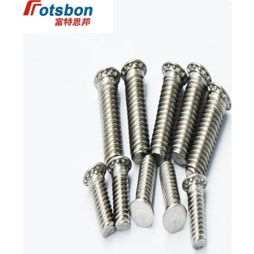 FHS-M8-20 Round Head Studs Self-clinching Blind Rivet Protruding Stud Clinch PC Screw Platen Screws Sheet Metal Vis PEM Standard