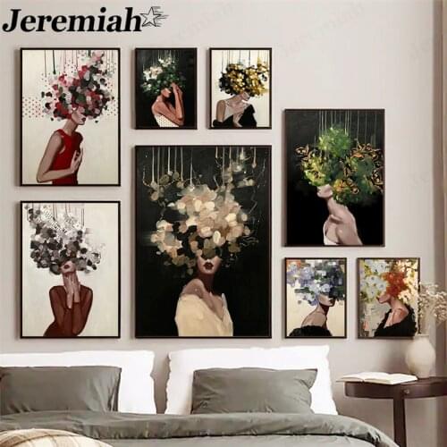 Garland Beauty Canvas Painting Abstract Character Poster Wall Art Modern Home Decoration Design Accessories