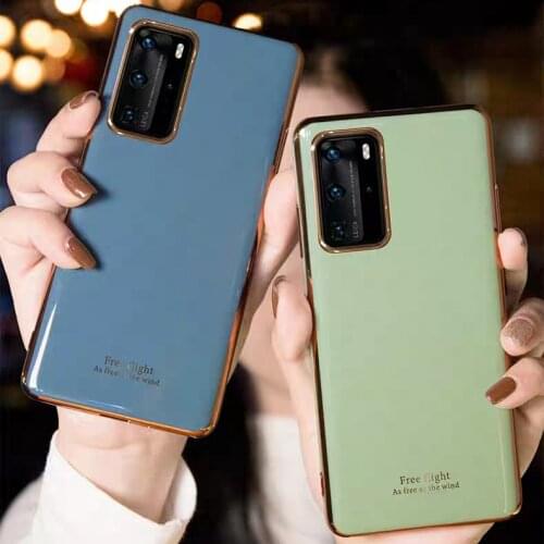 For Huawei P40 Pro Soft Silicone fashion plating Slim protective back cover case for huawei p30 p20 pro p30pro shell