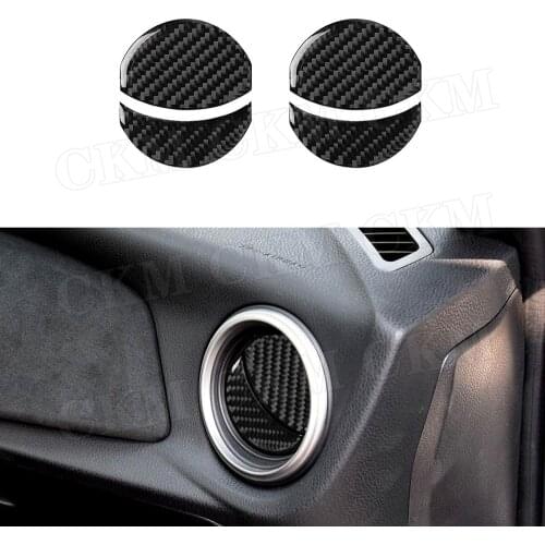 Carbon Fiber Car Dashboard AC Air Vent Trim Frame Cover Stickers For Toyota GT86 FT86 ZN6 Subaru BRZ 2013-2019
