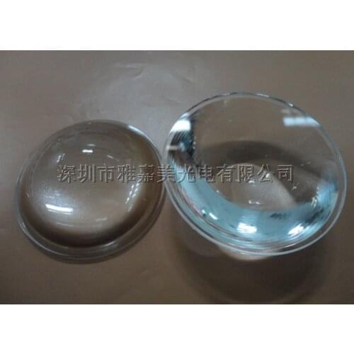 Optical glass lens Diameter 66.5MM Whorl Plano convex lens, More than 95% transmittance Led lens