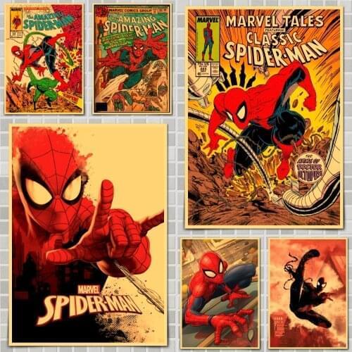 Marvel Spider Man Movie Poster Wall Stickers For Home Room Bar Decor Art