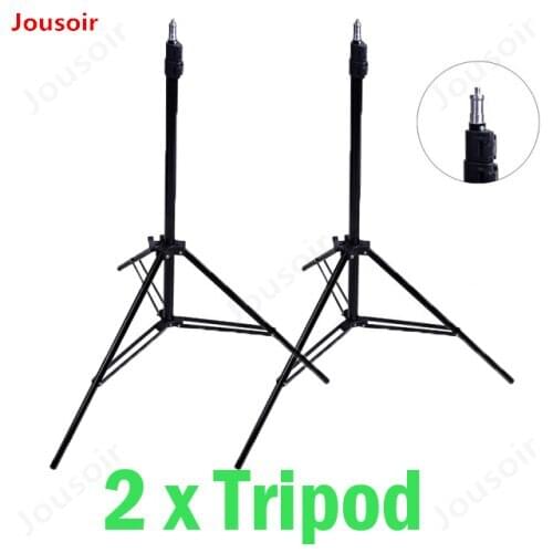 2x 2m Light Stand Tripod for Photo Studio Softbox Video Flash Umbrellas Reflector Lighting Bakcground Stand 200cm CD15