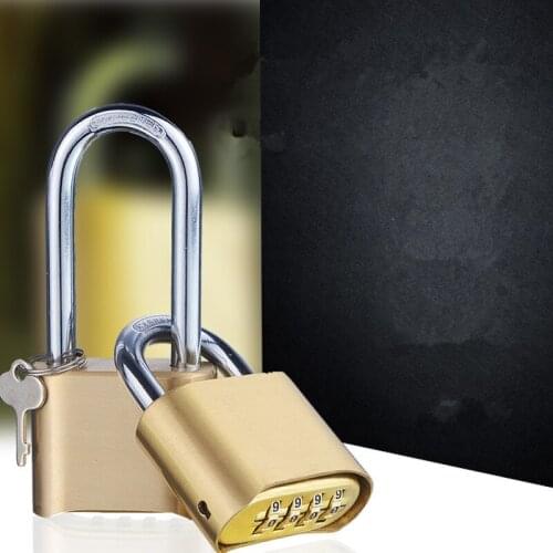 Zinc Alloy 4 Digit Combination Home Door Toolbox Lock Luggage Suitcase Padlocks with 2pcs Keys