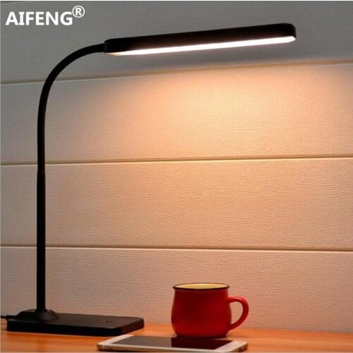 AIFENG Eye usb powered led light for table Stepless dimming flexible metal gooseneck desk lamp table lamp for study