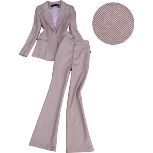 Syuzanna Womens Wool Pantsuits