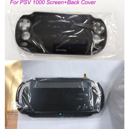1set New Oled lcd screen with frame+black 3g Wifi back rear cover for PSVita PS Vita PSV 1000 PCH 1001 1004 1108 1XXX Console
