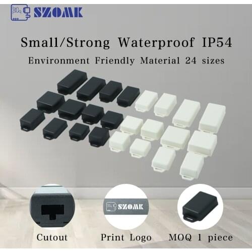 10 Pcs Small Wall Mounting Plastic Enclosures Small Electronics Box Diy Pcb Board Housing Design Miniature Flanged Lid Enclosure