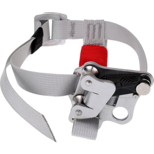 150KG Safety Left Foot Ascender Riser Climbing Caving Protection - CE Certified Camping Hiking Climbing Accessories