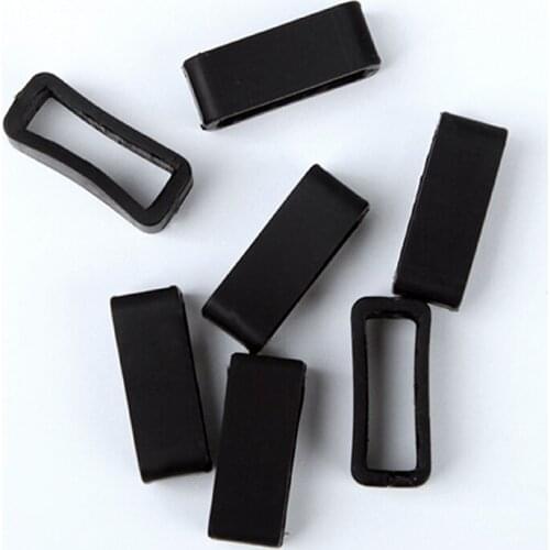 2 pcs/set Silicone Retainer Buckle Holder Rubber Watchbands Retaining Hoop Replacement Watch Strap Clasp Locker Useful