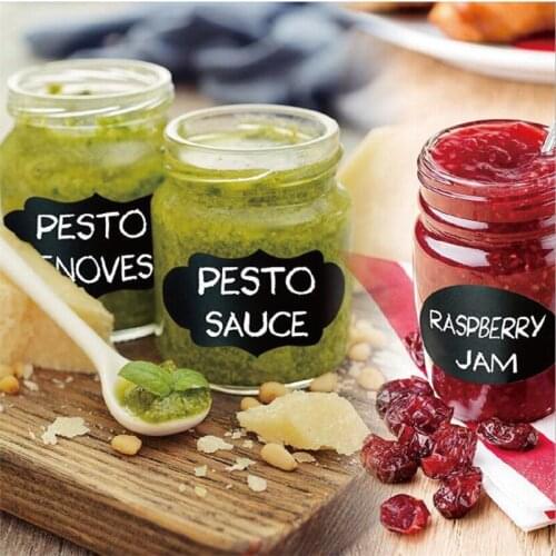 24pcs/3 sets Blackboard Spice Sticker Reusable Jar Labels Kitchen Spice Stickers Organizer Storage Box Bottle Chalkboard Label