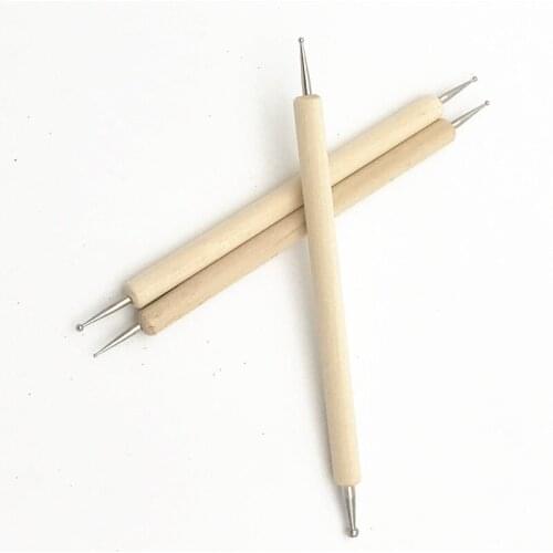 3PCS/Set New Stainless Steel Leather carving Tools DIY Handmade Leather Carving Indentation Pen For Clay craft Crimping Pen