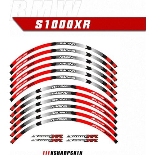 Motorcycle Racing equipment Accessories Wheel Tire Rim Decoration Adhesive Reflective Decal Sticker For BMW S1000XR s1000 xr