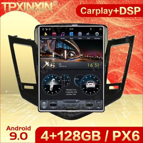 Carplay 2 Din Android 9 Tesla Multimedia Stereo For Chevrolet Cruze 2009 2010 2011 2012 2013 GPS BT Video Audio Player Head Unit