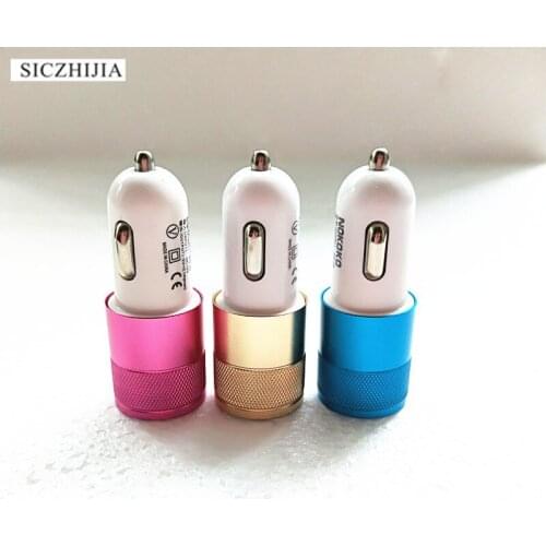 Dual USB2.1V small steel gun car charger for Hyundai ix35 iX45 iX25 i20 i30 Sonata,Verna,Solaris,Elantra,Accent
