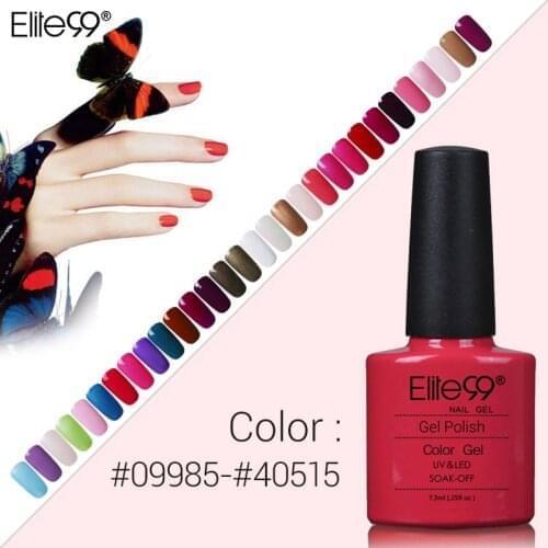 Elite99 7.3ml Soak off UV Nail Gel Polish Long Lasting Nail Varnish Gelpolish Professional Colorful Nail Art Polish Gel Hot Sale