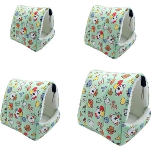 Hamster Hammock Winter Warm Cotton Sleeping Bed Small Pet Hanging Cage Rat Nest Cave for Guinea Pig Hedgehog Squirrel