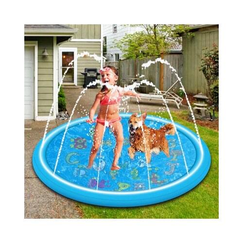 170CM Water spray mat Children lawn water spray play mat Outdoor inflatable water spray toy Childrens entertainment