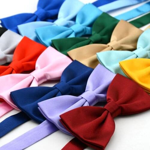 Mens Plain Bowties Womens Tuxedo General Party Neckties Butterfly Jacquard Bowtie 42 Colors, 500pcs