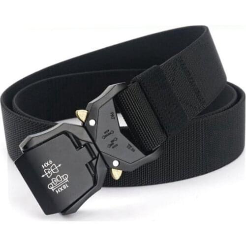 Outdoor Adventure Belt Aluminum Alloy Lightweight Outer Belt with Elastic Weave