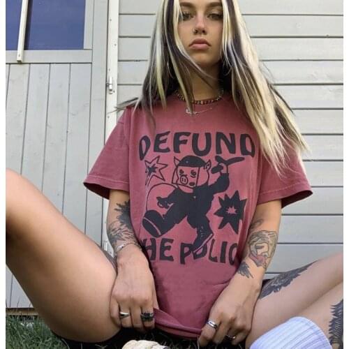 2021 Summer New Hot Girl Top Design Short-sleeved T-shirt Female Cartoon Print Thin And White Fried Street T-shirt Pink Color