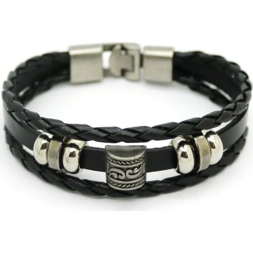 New Men Women Buckle Bracelet Mens Leather Bracelets Fashion Accessories For Men and Women Retro Jewelry Charm Pulseira