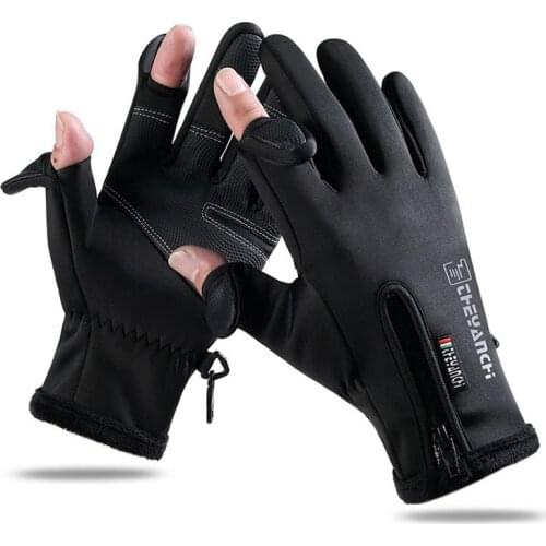 Fishing Gloves Anti-slip 2 Exposed Finger Sports Breathable Waterproof Hands Protection Men Women Outdoor Cycling