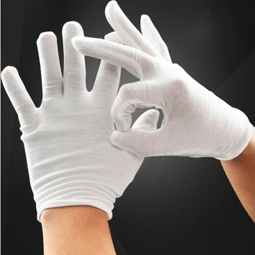 6 Pair Gloves Sweat-proof Non-Slip Labor Insurance Manicure Working Hand Protective Serving Cotton Blends Wear Resistant