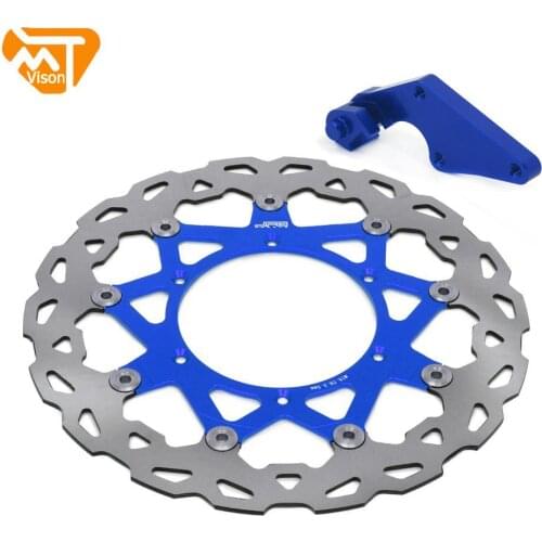 Motorcycle Dirt Bike Front Floating Brake Disc Rotor And Bracket For YAMAHA YZ250F YZ 250F 2007-2015 YZ450F YZ 450F 2008-2015