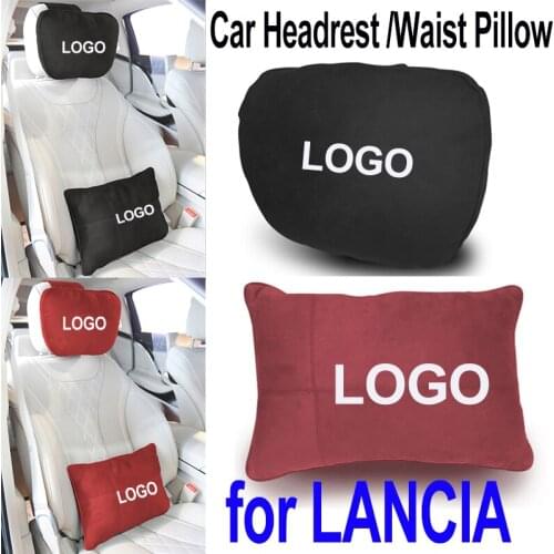 1PCS Auto Car Headrest Waist Pillow for Stilo Ducato Palio Bravo Doblo Ypsilon Clio Car Seat Lumbar Cushion Car Styling