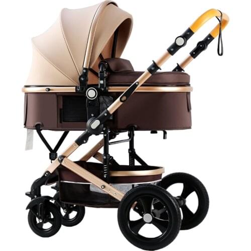 Portable Baby Stoller Folding Pram Baby Carriage Can Sit Lying Anti-vibration Newborn Infant Travel Stroller for 0~3 Years Old