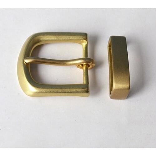 35mm Mens Solid Brass Buckle Pin Buckles Womens Casual Pants Jean Belt Buckles DIY leather craft hardware accessories