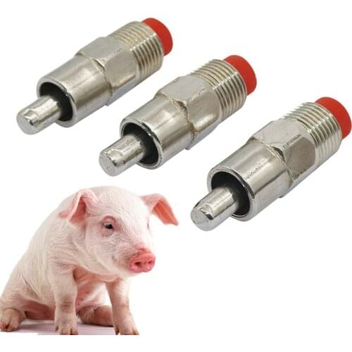 Thread 20mm(1/2") Pig Stainless steel Automatic Nipple Drinking Animals Drinking Instrument Waterer Feeder Farm Equipment 1 Pc