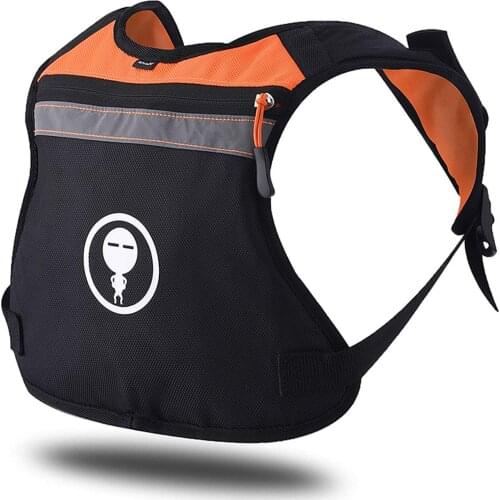 Outdoor Cycling Running Backpack Wear-type Sports Bag Reflective Wear-through Sports Vest