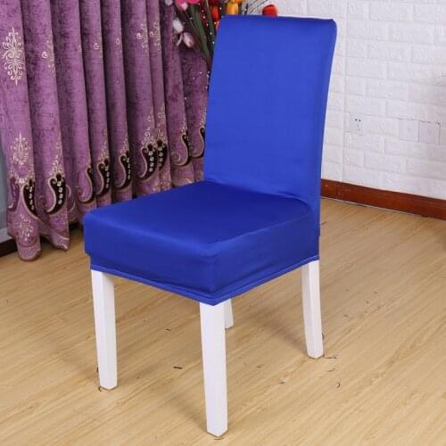 Blue Elastic half chair cover Conjoined Back cover The hotel chair covers for wedding party chairs