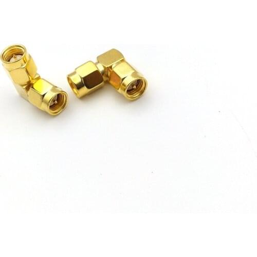 SMA Male to SMA Male RIGHT Angle RF connector New