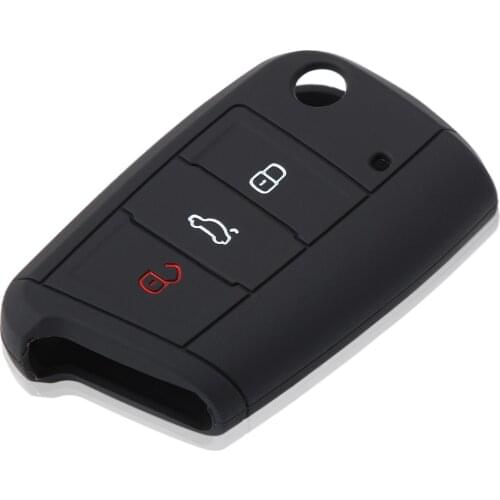 VCiiC Silicone Key Case Cover For VW Polo Golf 7 Tiguan for Skoda Octavia Kodiaq Karoq for SEAT Ateca Leon Ibiza 2015 2016 2017